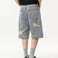 Men's Wash Distressed Denim Shorts - Farnelli