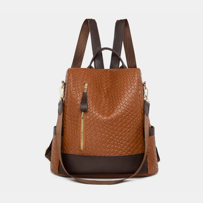 PU Leather Backpack Bag - Farnelli