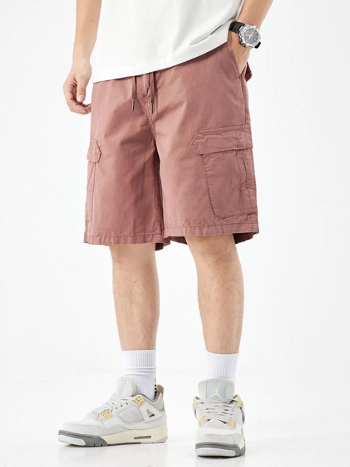 Men's Casual Drawstring Cargo Shorts - Farnelli