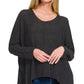 Zenana Dolman Sleeve V-Neck Sweater - Farnelli