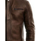 Adam Leather Brown Jacket - Men Leather Jacket Brown