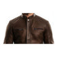 Adam Leather Brown Jacket - Men Leather Jacket Brown