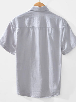 Men's Button Up Short Sleeve Shirt - Farnelli
