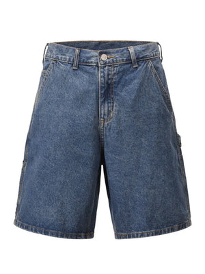 Men's Washed Denim Bermuda Shorts - Farnelli
