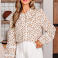Melanie Lace Floral Puff Sleeve Top - Farnelli