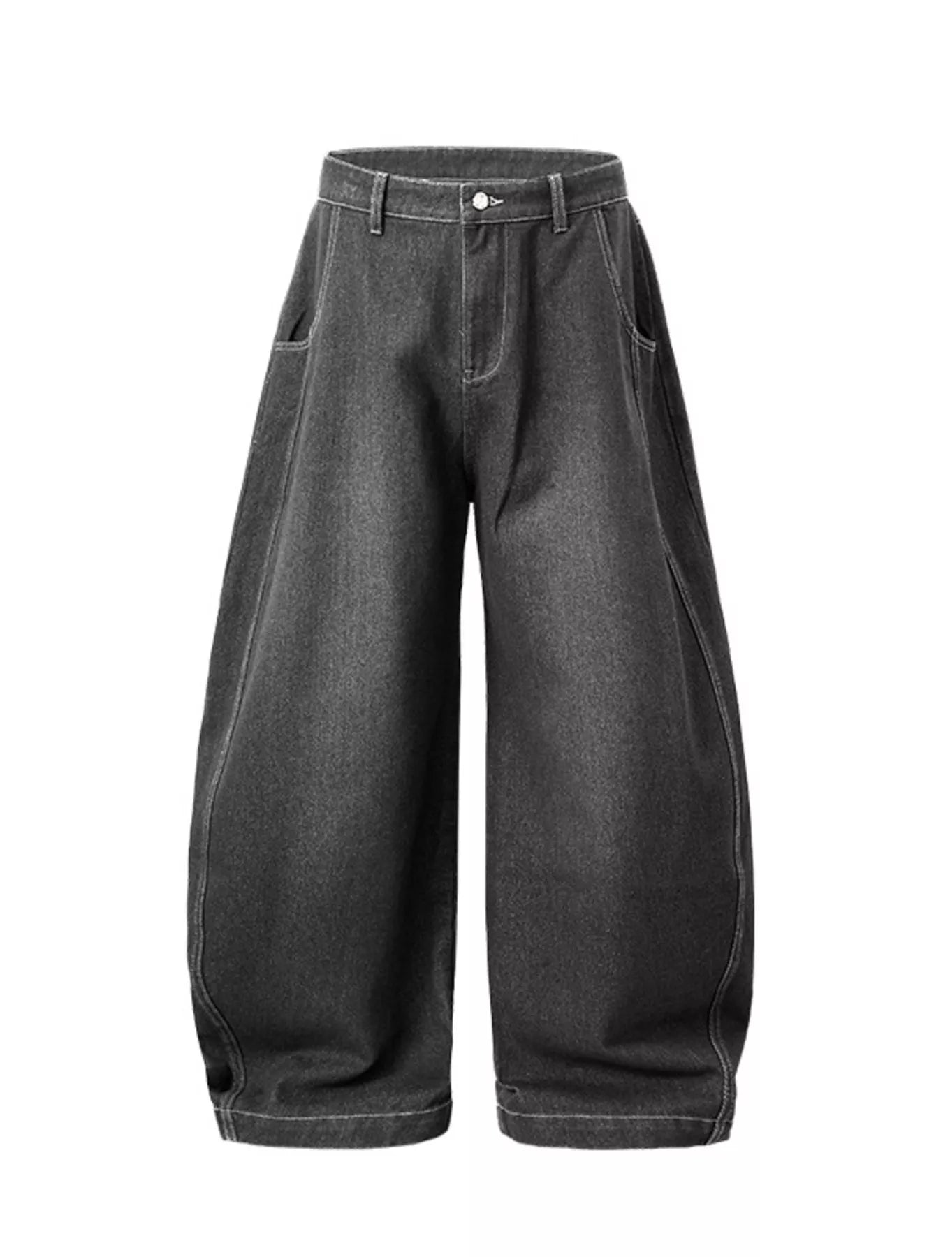 Men's Washed Wide Leg Jeans - Farnelli