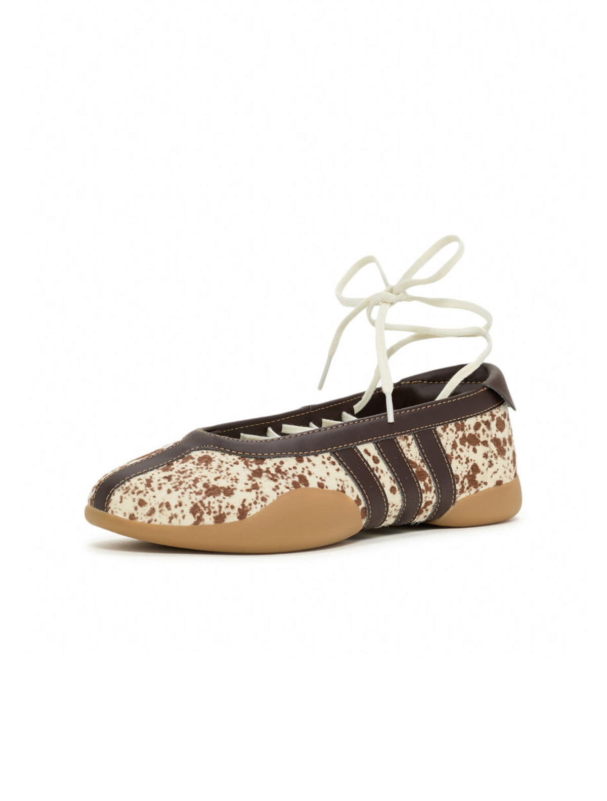 Adidas womens Taekwondo Mei ballet shoes in dark brown, side view