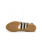 Adidas women's Taekwondo Mei ballet footwear in dark brown, side view of low-profile sneaker