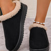 Cozy Faux Fur Lined Slippers - Black
