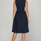 She + Sky Full Size Sleeveless Poplin Woven Midi Dress with Pockets Plus Size - Farnelli