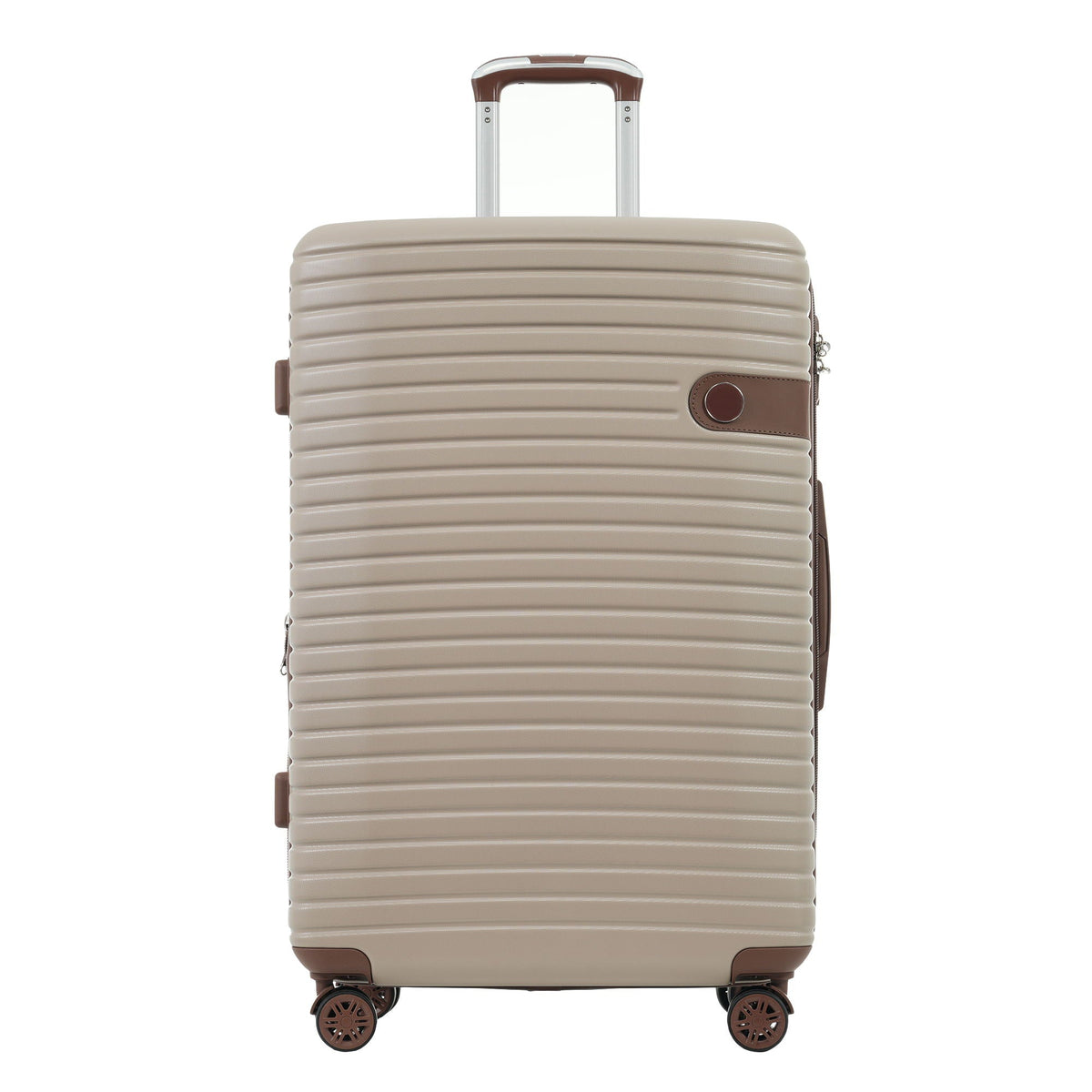 HouseOfZazla 4-piece hard shell luggage set with spinner wheels in multiple colors