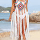 Fringe Spaghetti Strap Cover-Up - Farnelli