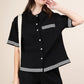 VERY J Crinkled Woven Shirt Top & Shorts Set - Farnelli