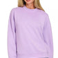 Zenana Scuba Mock Neck Sweatshirt and Joggers Set - Farnelli