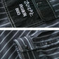 Men's Plus Size Striped Button Up Long Sleeve Shirt - Farnelli