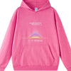 Men's Graphic Dropped Shoulder Hoodie - Rose Red