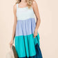 Mittoshop Color Block Tiered Pull-On Maxi Dress - Farnelli