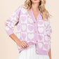 Mittoshop Checkered Heart Button Down Cardigan - Farnelli