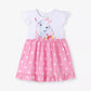 Children's Elephant Polka Dot Ruffle Hem Dress - Farnelli