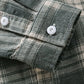 Men's Plus Size Plaid Button Up Long Sleeve Shirt - Farnelli