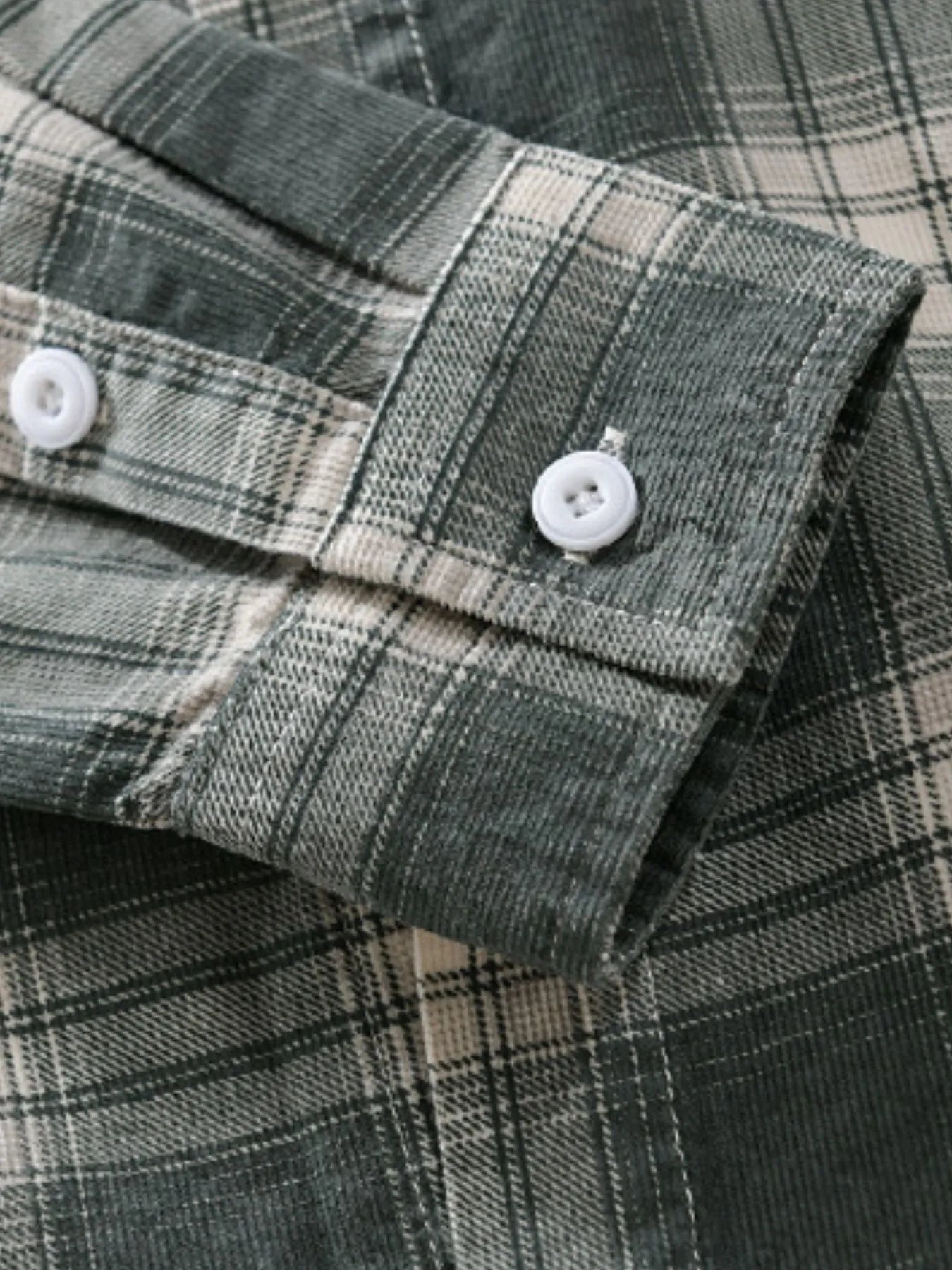 Men's Plus Size Plaid Button Up Long Sleeve Shirt - Farnelli