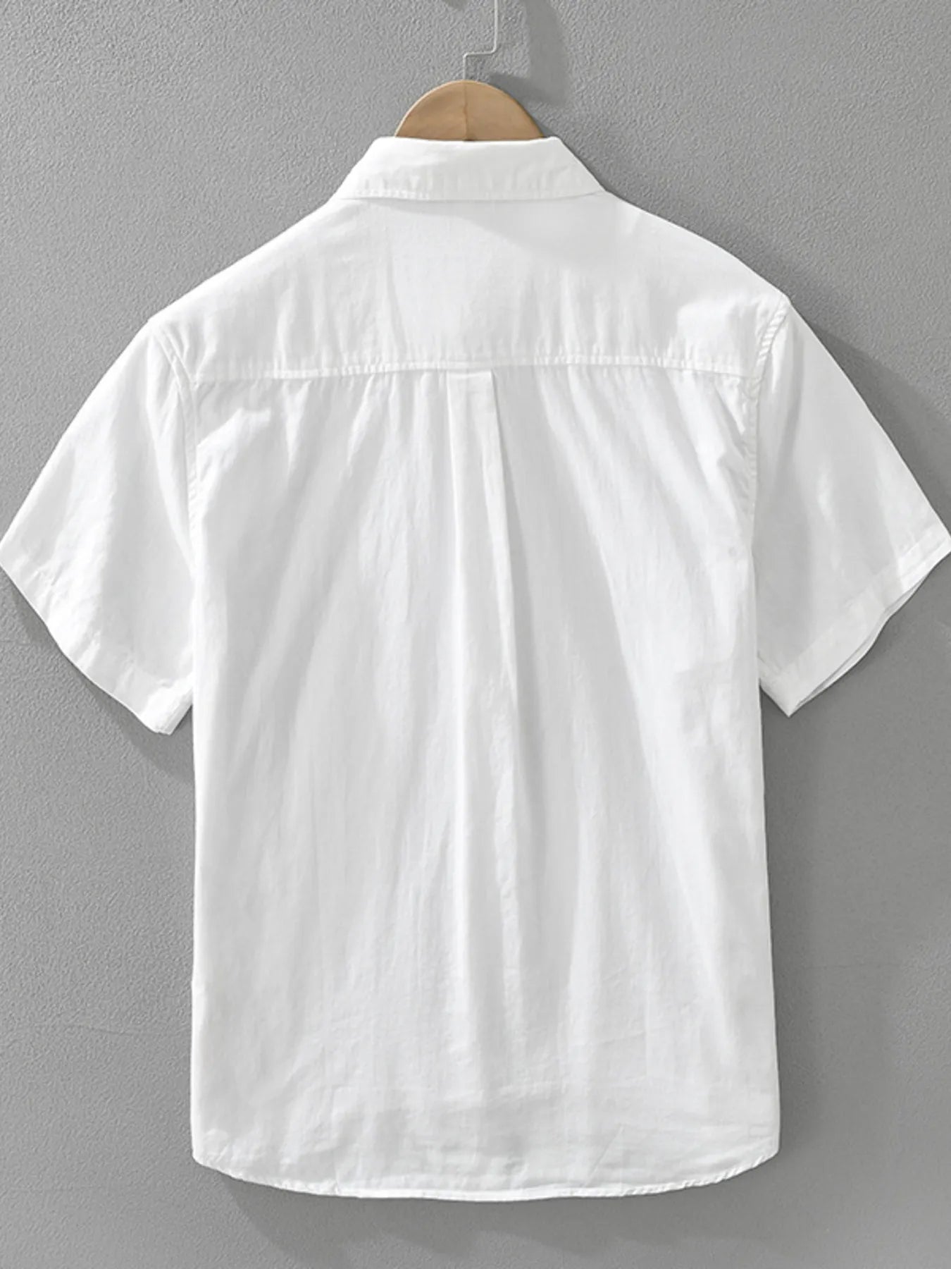 Men's Plus Size Printed Short Sleeve Button-Up Shirt - Farnelli