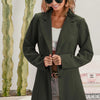 BiBi Single Breasted Peaked Lapel Blazer - OLIVE