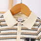 Children's Striped Short Sleeve Polo and Pants Set - Farnelli