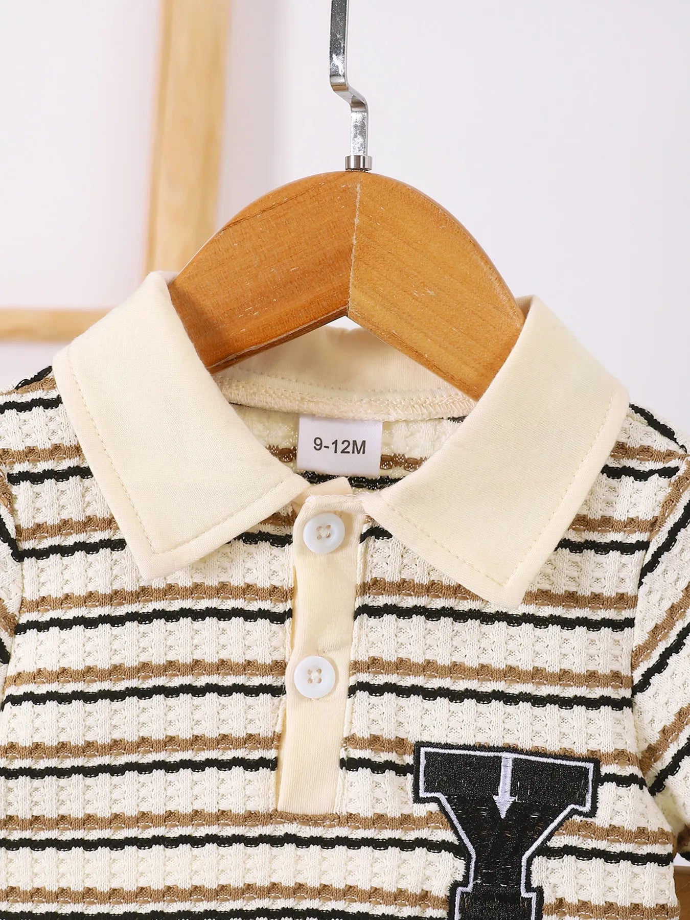 Children's Striped Short Sleeve Polo and Pants Set - Farnelli