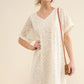 And The Why Woven Leopard Baby Doll Roll-Sleeve Casual Dress - Farnelli