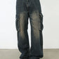 Men's Baggy Jeans with Cargo Pockets - Farnelli