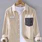 Men's Plus Size Button Up Long Sleeve Shirt - Farnelli
