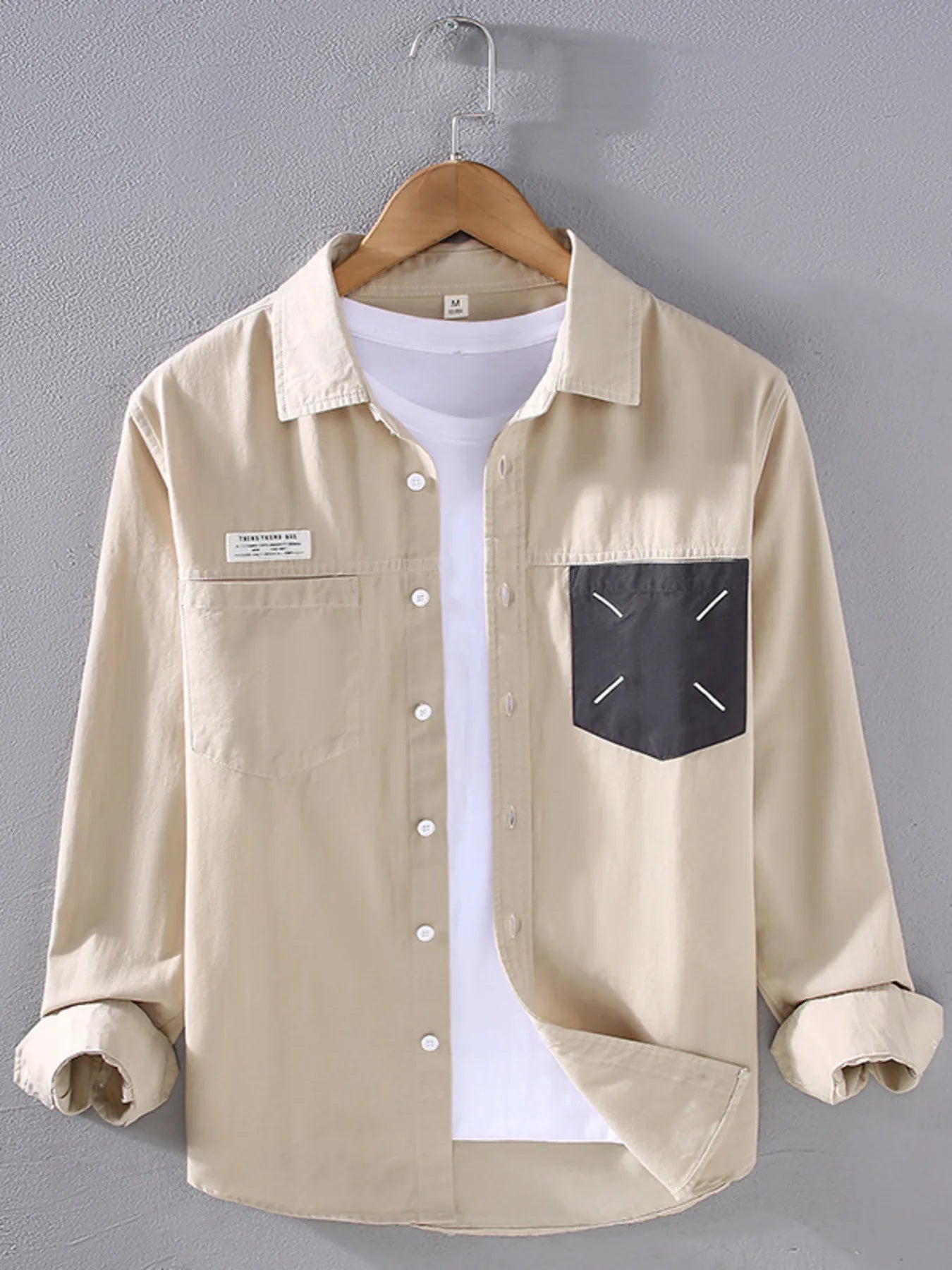 Men's Plus Size Button Up Long Sleeve Shirt - Farnelli