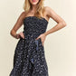 ADORA Smocked Floral Tube Dress with Pockets - Farnelli