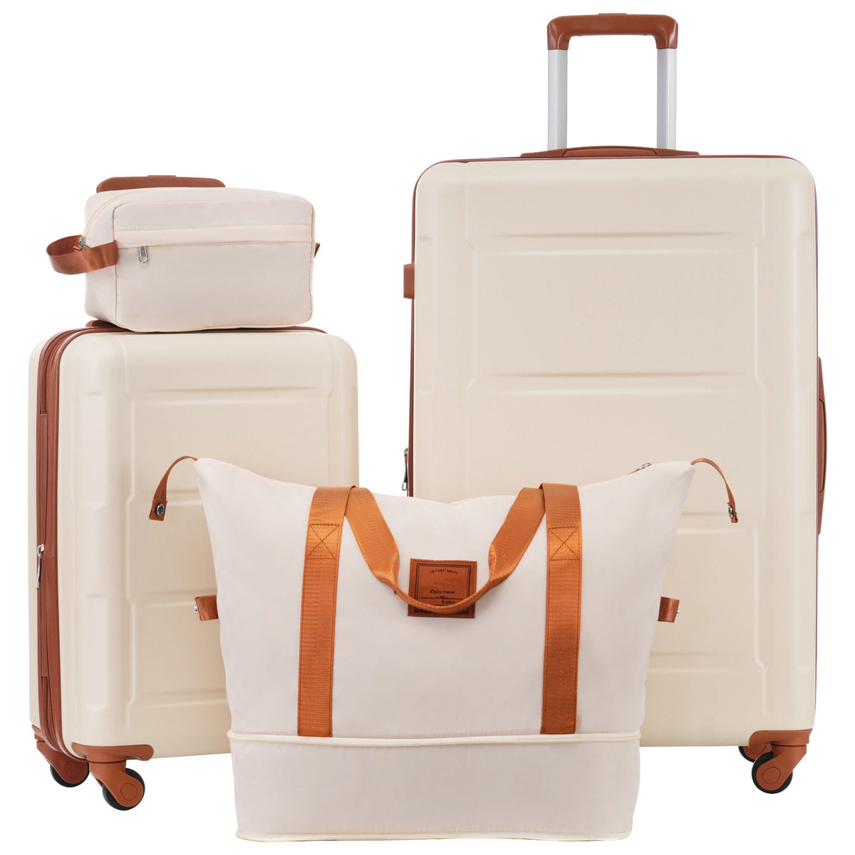 HouseOfZazla expandable 2-piece luggage set with TSA lock and spinner wheels in multiple colors