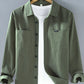Men's Plus Size Button Up Long Sleeve Shirt - Farnelli