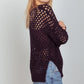 VERY J Openwork Slit Knit Cover Up - Farnelli