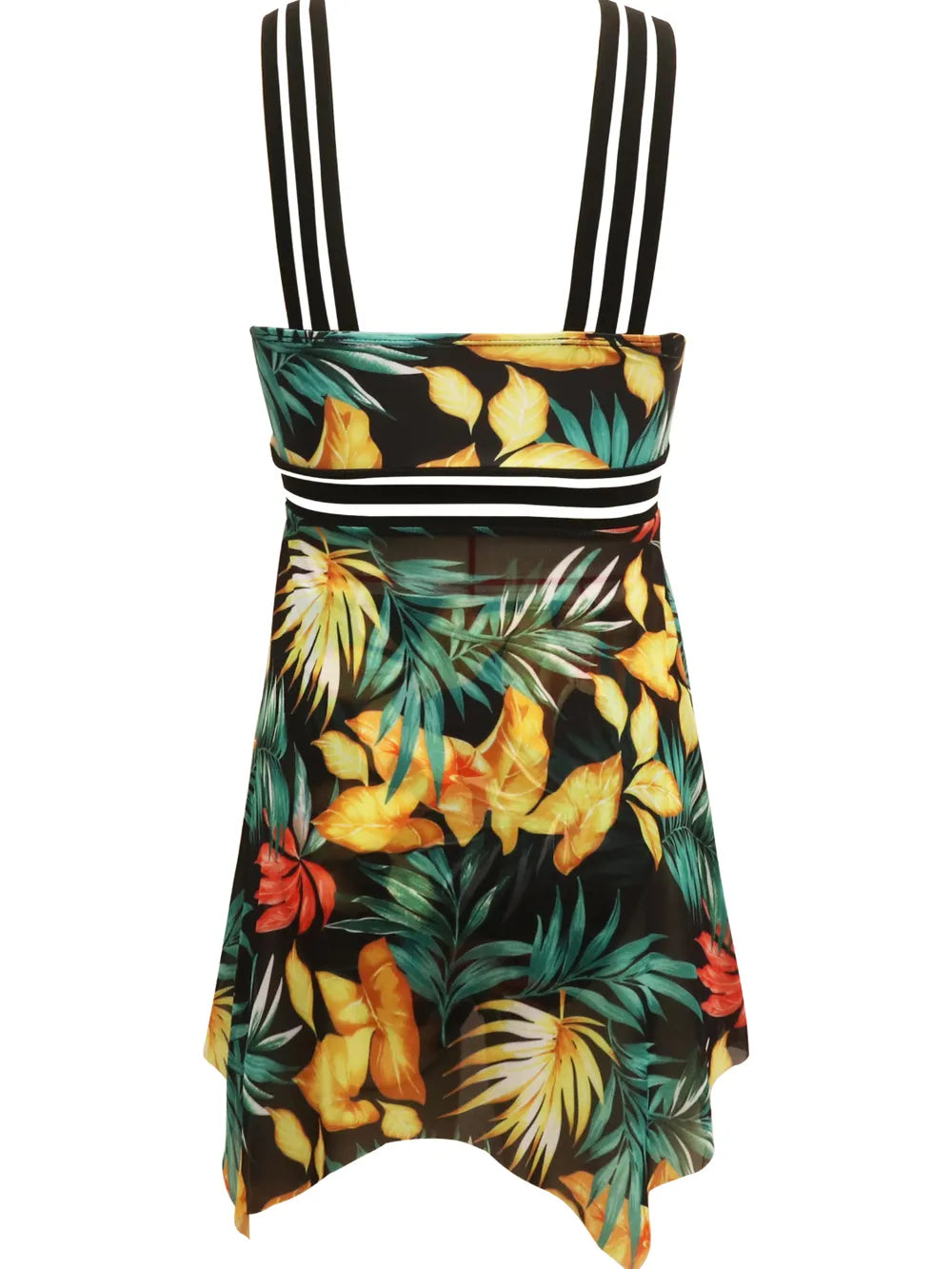 Cutout Printed Two-Piece Swim Set - Farnelli