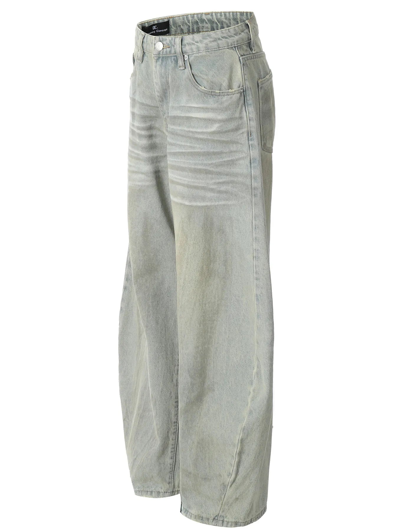 Men's Vintage Washed Wide Leg Jeans - Farnelli
