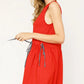 Umgee Round Neck Sleeveless Tank Dress with Pockets - Farnelli
