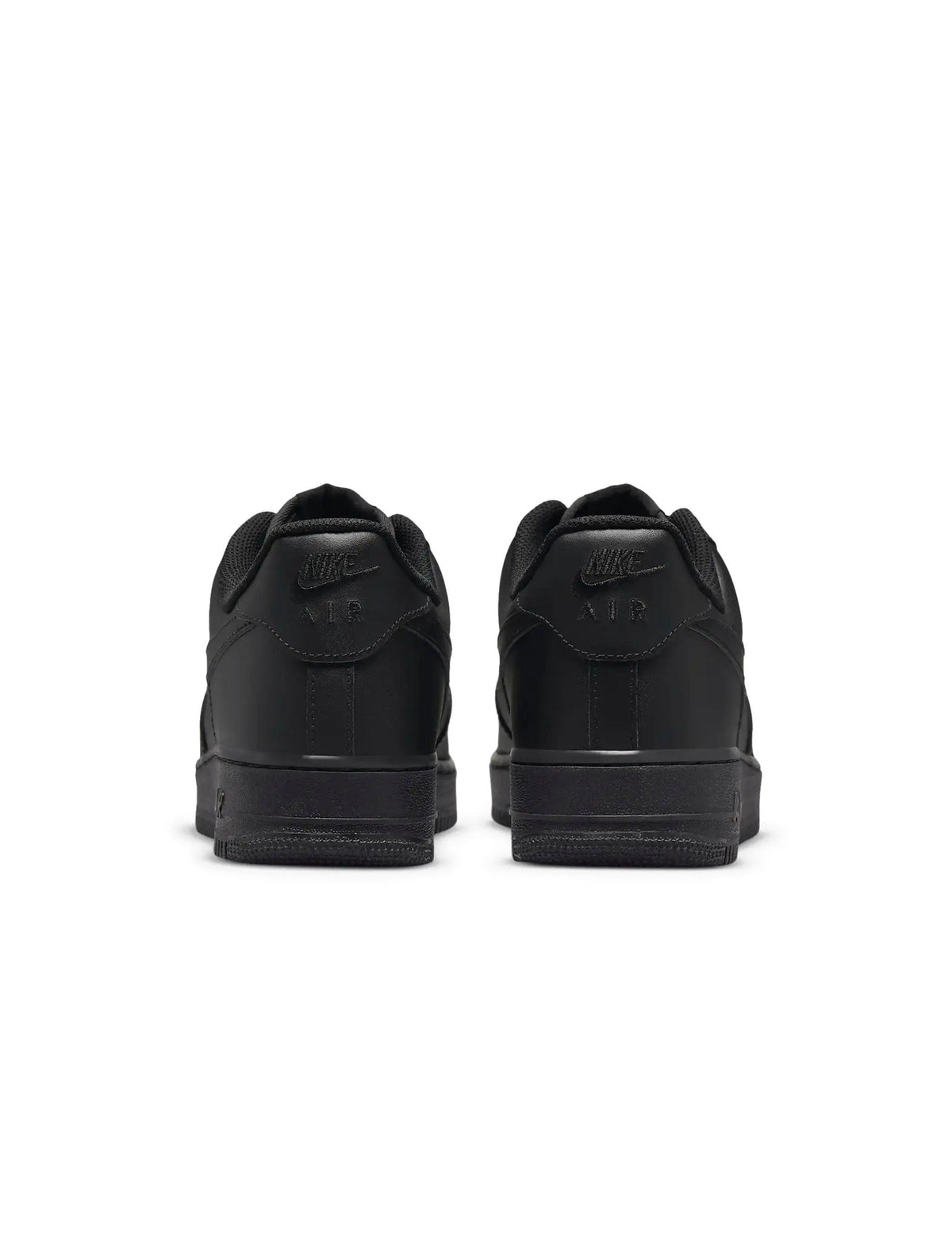 Nike Men's Air Force 1 '07 Triple Black sneakers in a classic low-top design