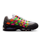 Nike men's Air Max 95 Big Bubble woven sneakers in multicolor with Hyper Pink and Green Strike accents