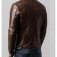 Albert Stylish Dark Brown Leather Jacket