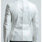 Albie White Leather Blazer for Men