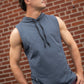 DETERMINED hooded sleeveless