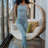 GRAVITY strength StayForm legging - Thistle Blue