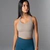 rebellious crop bra - Oatmeal