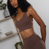 SERENE warrior V2 sports bra - Café Noir