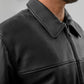 Whet Blu NYC Anderson men's classic cowhide leather jacket, shoulder view
