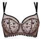 Samanta Antinea Black Transparent Embroidered Underwire Bra